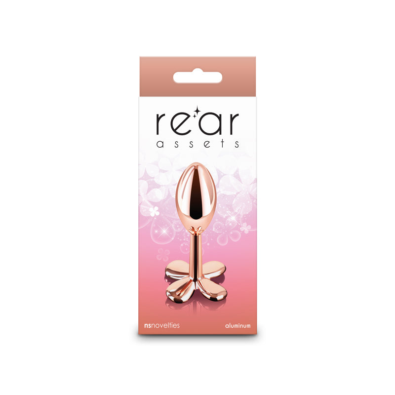 NS Novelties | Rear Assets Clover - Rose Gold 9.2cm Metallic Butt Plug