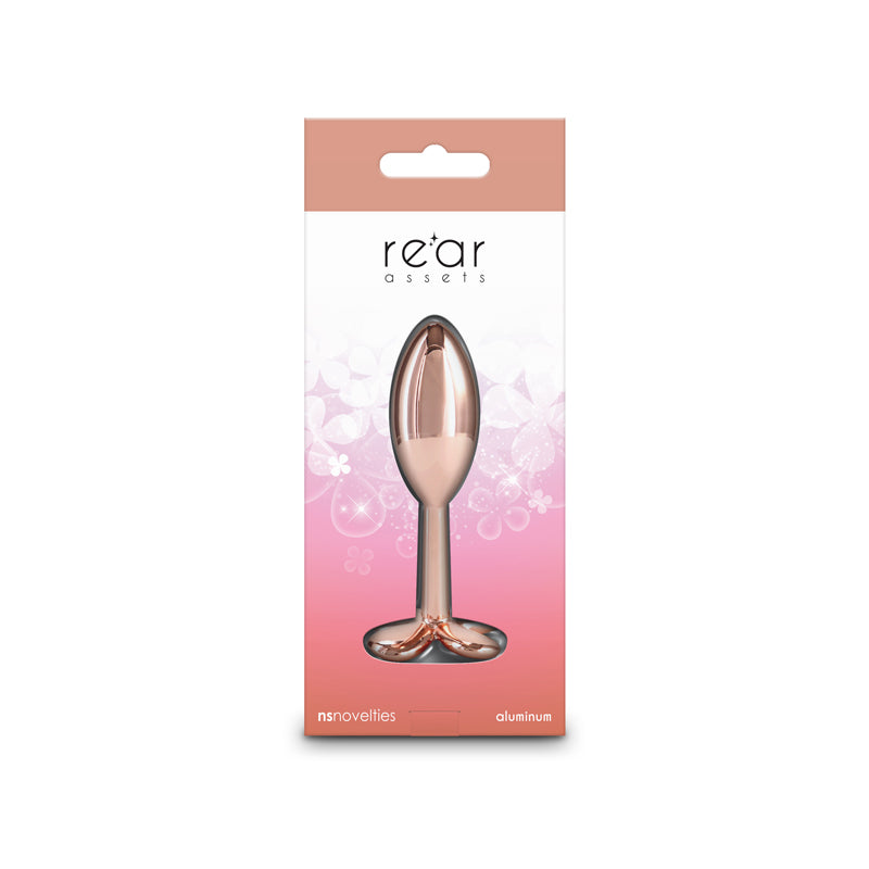NS Novelties | Rear Assets Clover - Rose Gold 9.2cm Metallic Butt Plug