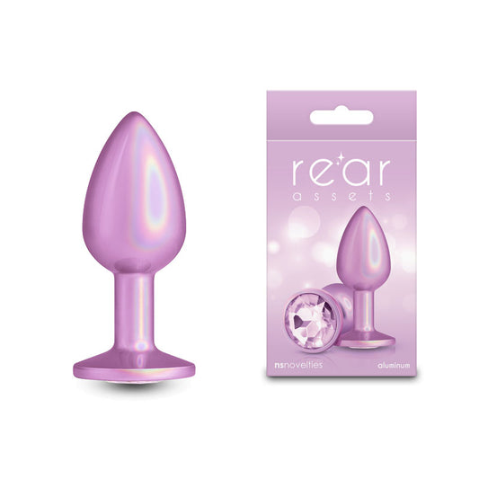 NS Novelties | Rear Assets Iridescent Pink 7.1cm Small Butt Plug