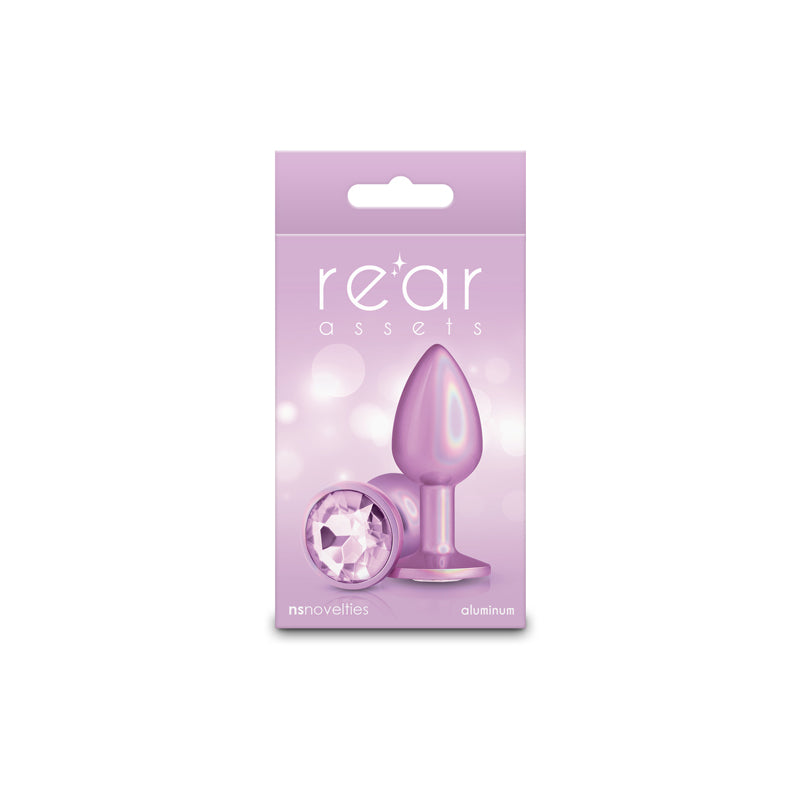 NS Novelties | Rear Assets Iridescent Pink 7.1cm Small Butt Plug