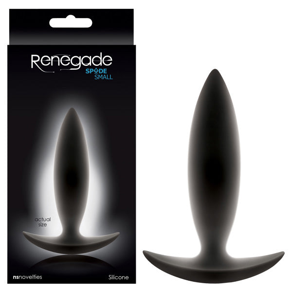 NS Novelties | Renegade Spades - Black 10cm (4") Small Butt Plug