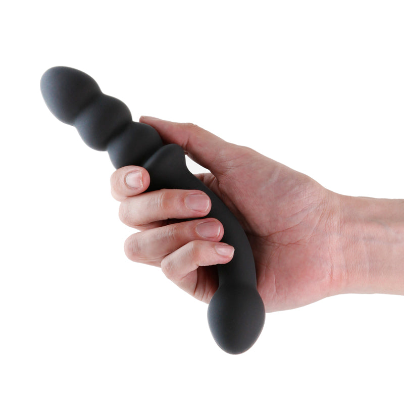 NS Novelties | Renegade Duel - Black 21.4cm USB Rechargeable Vibrating Double Ended Anal Wand