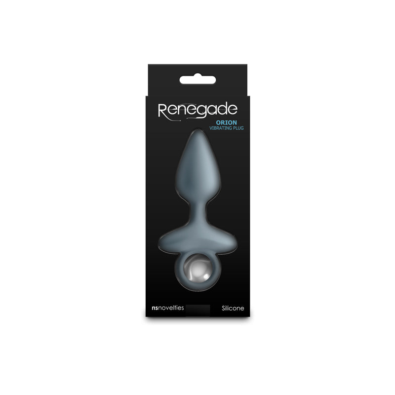 NS Novelties | Renegade Orion - Grey 13cm USB Rechargeable Vibrating Butt Plug