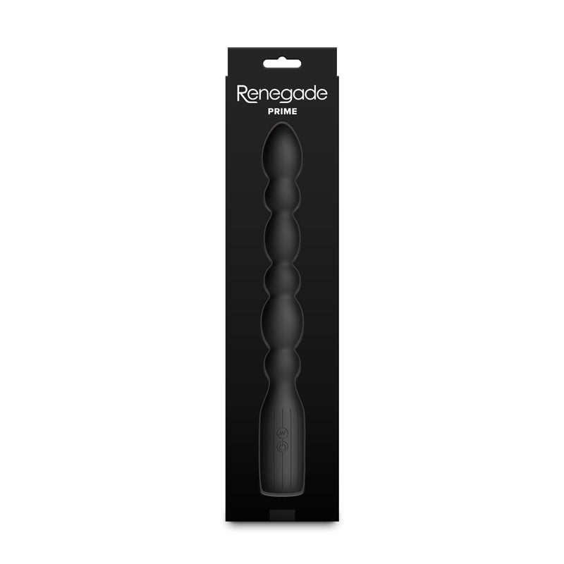 NS Novelties | Renegade Prime - Black 28.8cm Vibrating Anal Beads