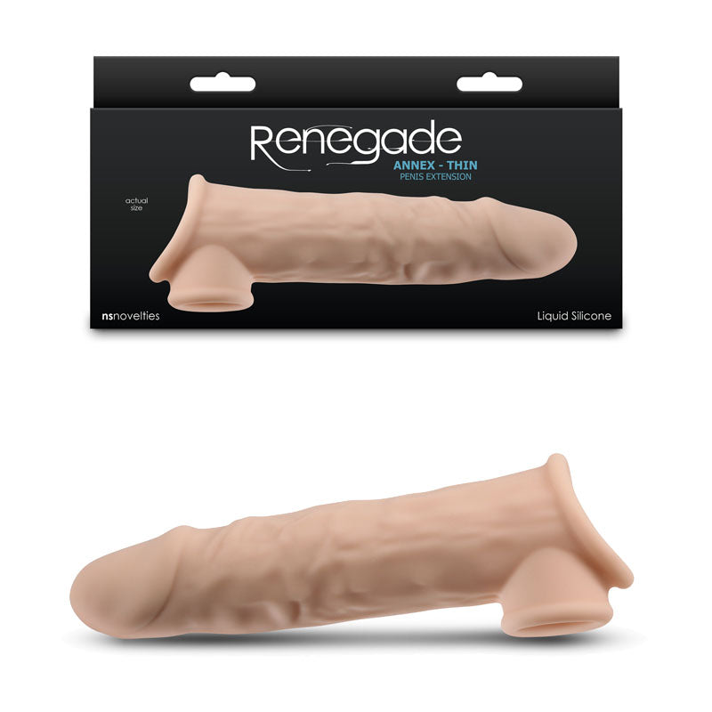 NS Novelties | Renegade Annex - Thin - Flesh 19.4cm Penis Extender Sleeve