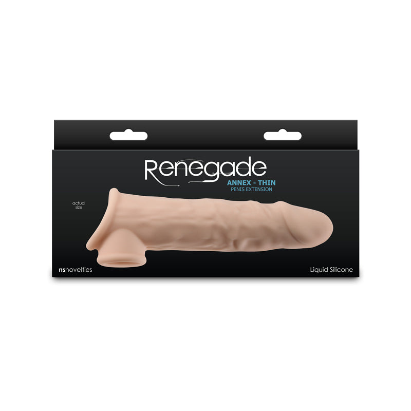 NS Novelties | Renegade Annex - Thin - Flesh 19.4cm Penis Extender Sleeve