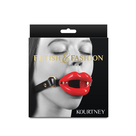 NS Novelties | Fetish & Fashion - Kourtney Red Lips Open Mouth Restraint