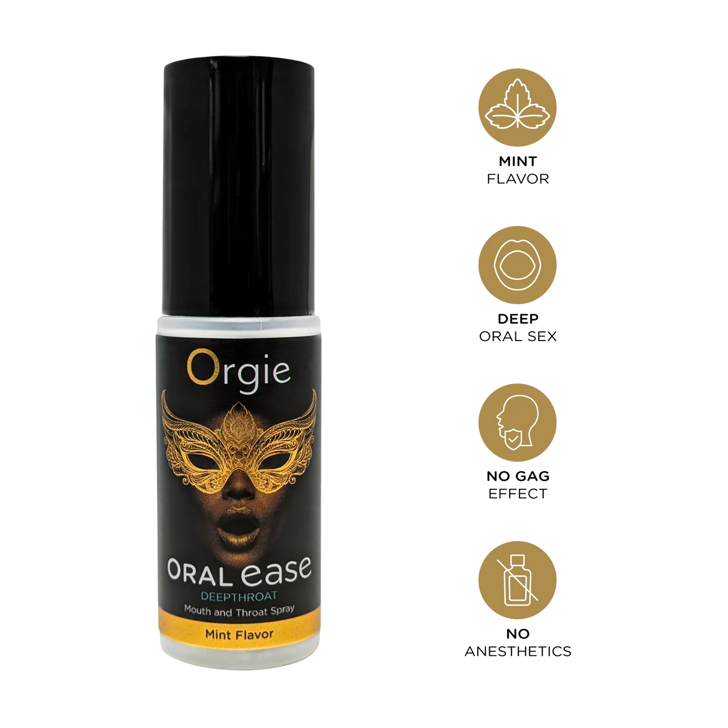 Orgie Oral Ease Deepthroat - Mouth and Throat Spray Mint 15ml