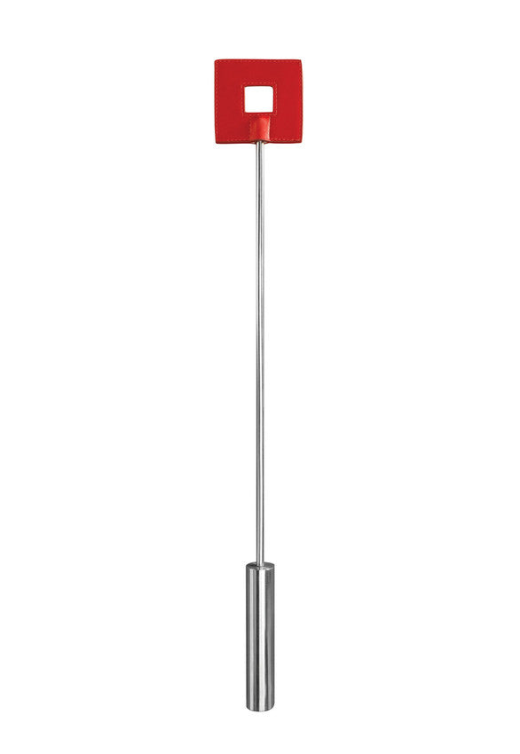 Shots Toys | Leather Square Tipped Crop - Red