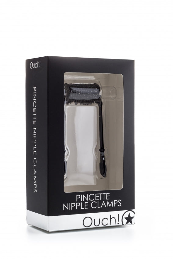 Shots Toys | OUCH! Pincette Nipple Clamps Black