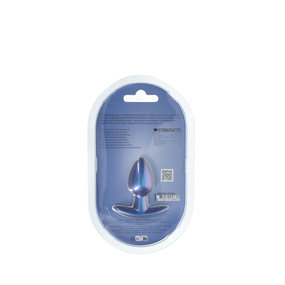 Shots Toys | OUCH! Anal Plug - Small - Metallic Blue