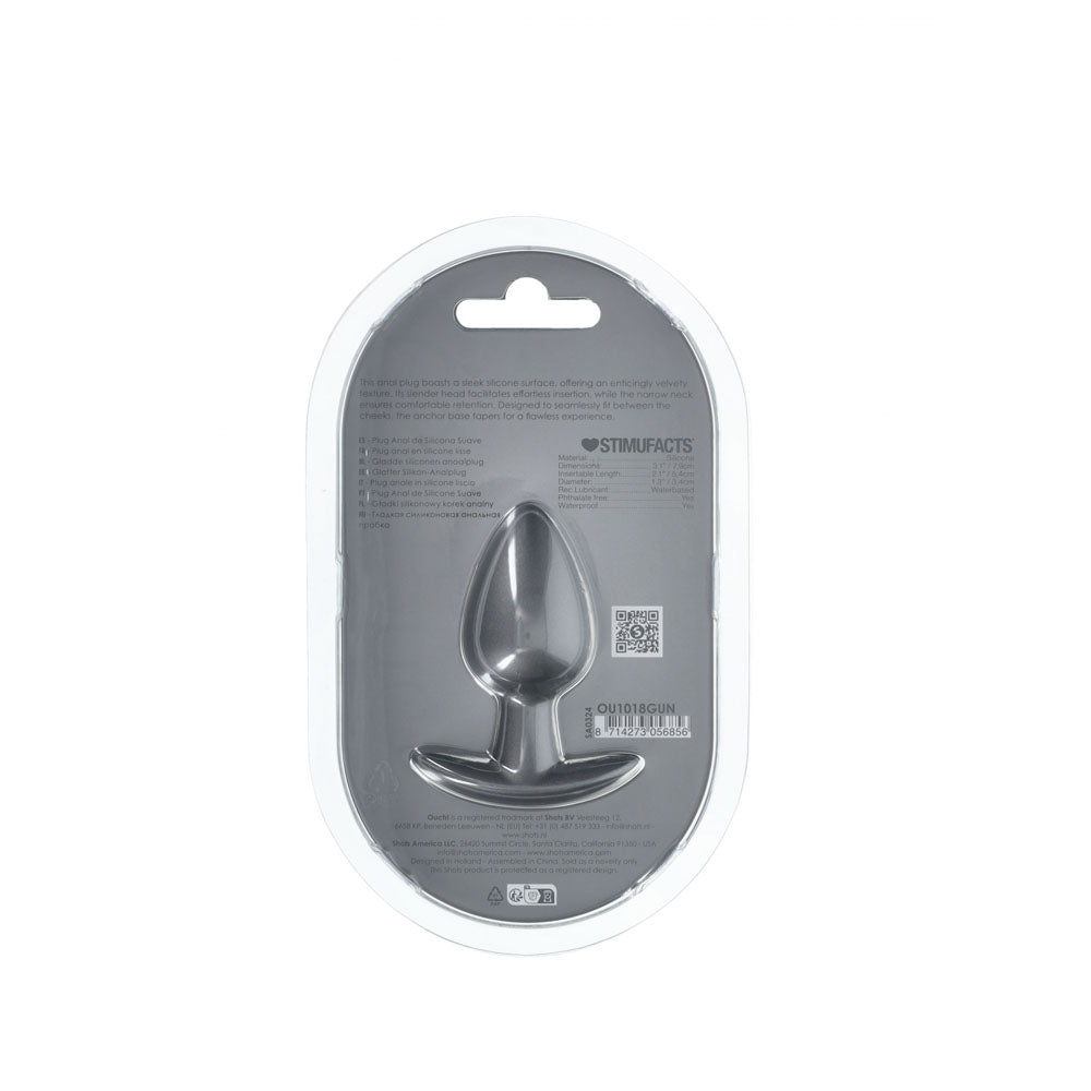 Shots Toys | OUCH! Anal Plug - Medium - Gun Metal