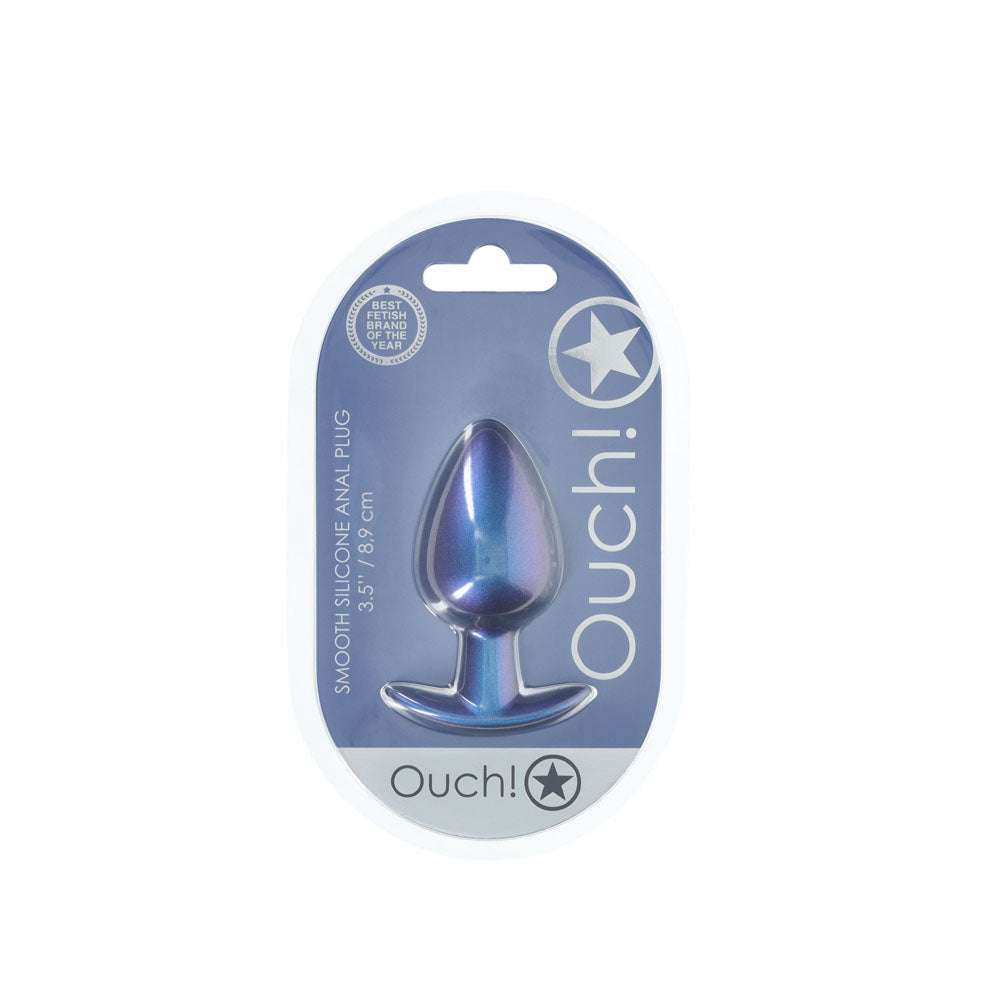 Shots Toys | OUCH! Anal Plug - Large - Metallic Blue