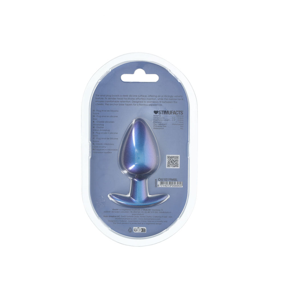Shots Toys | OUCH! Anal Plug - Large - Metallic Blue