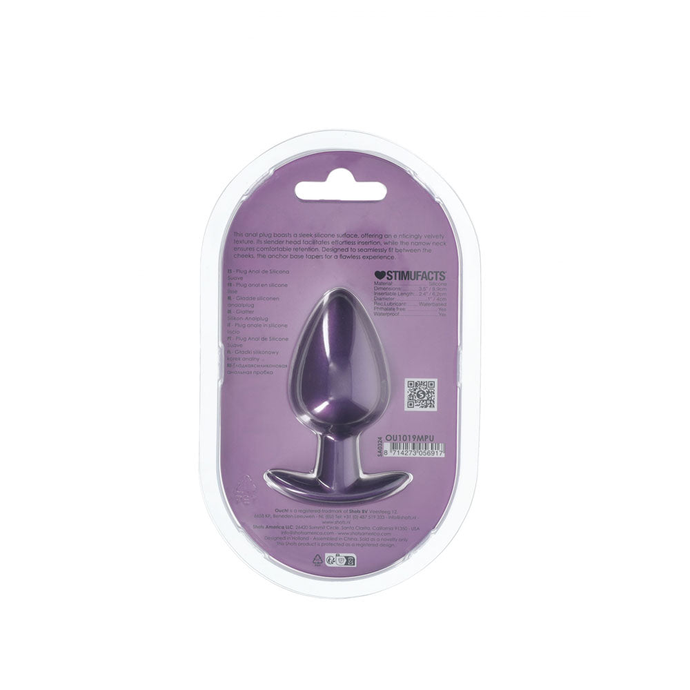 Shots Toys | OUCH! Anal Plug - Large - Metallic Purple