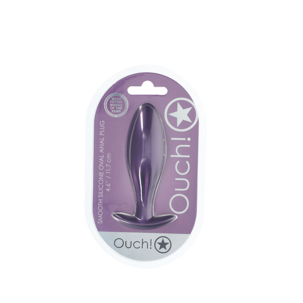 Shots Toys | OUCH! Oval Anal Plug - Metallic Purple