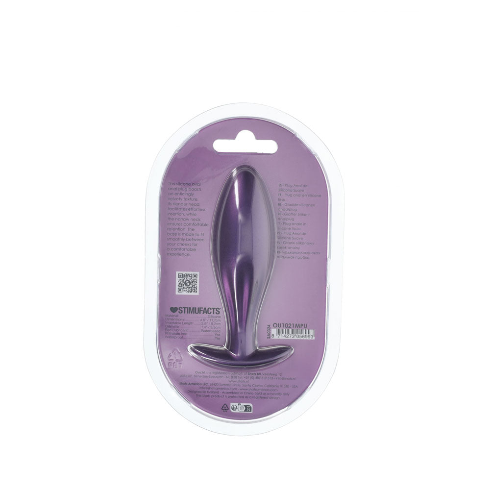 Shots Toys | OUCH! Oval Anal Plug - Metallic Purple