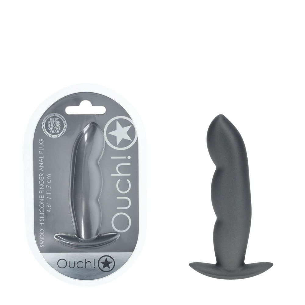 Shots Toys | OUCH! Finger Anal Plug - Gun Metal