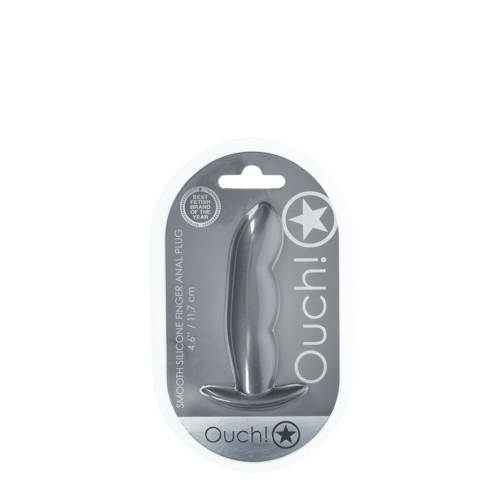 Shots Toys | OUCH! Finger Anal Plug - Gun Metal