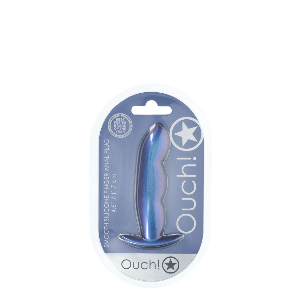Shots Toys | OUCH! Finger Anal Plug - Metallic Blue
