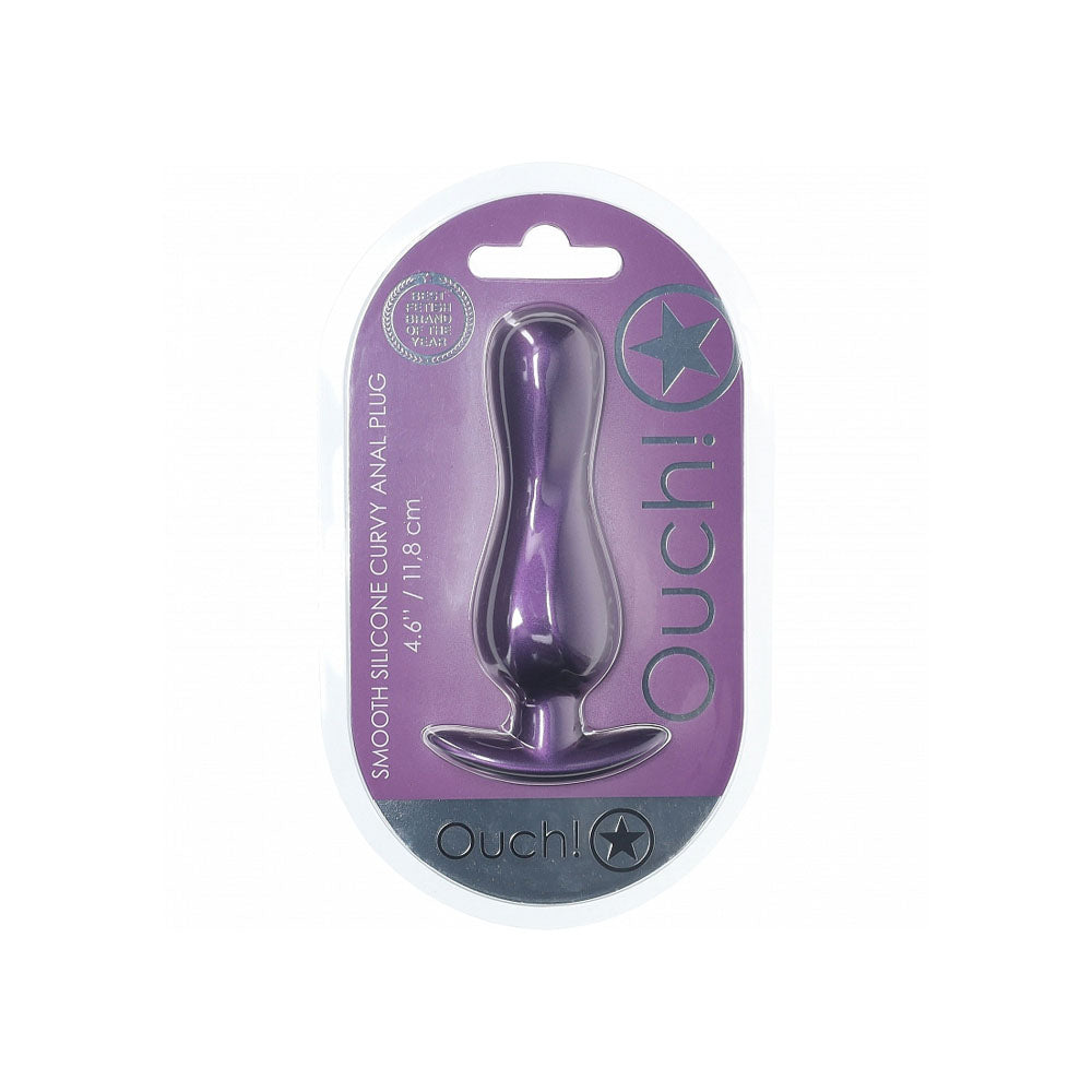 Shots Toys | OUCH! Curvy Anal Plug - Metallic Purple