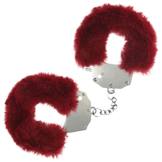 Shots Toys | OUCH! Heavy-Duty Fluffy Cuffs - Burgundy
