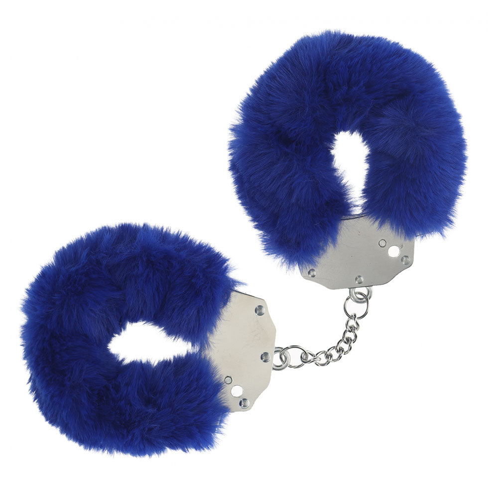 Shots Toys | OUCH! Heavy-Duty Fluffy Cuffs - Navy