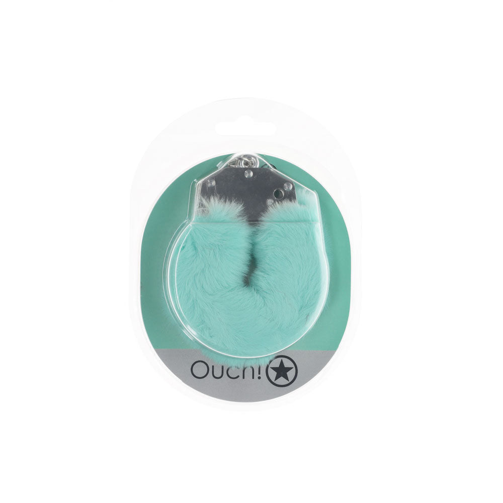 Shots Toys | OUCH! Heavy-Duty Fluffy Cuffs - Powder Green