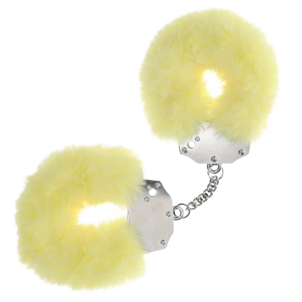 Shots Toys | OUCH! Heavy-Duty Fluffy Cuffs - Yellow