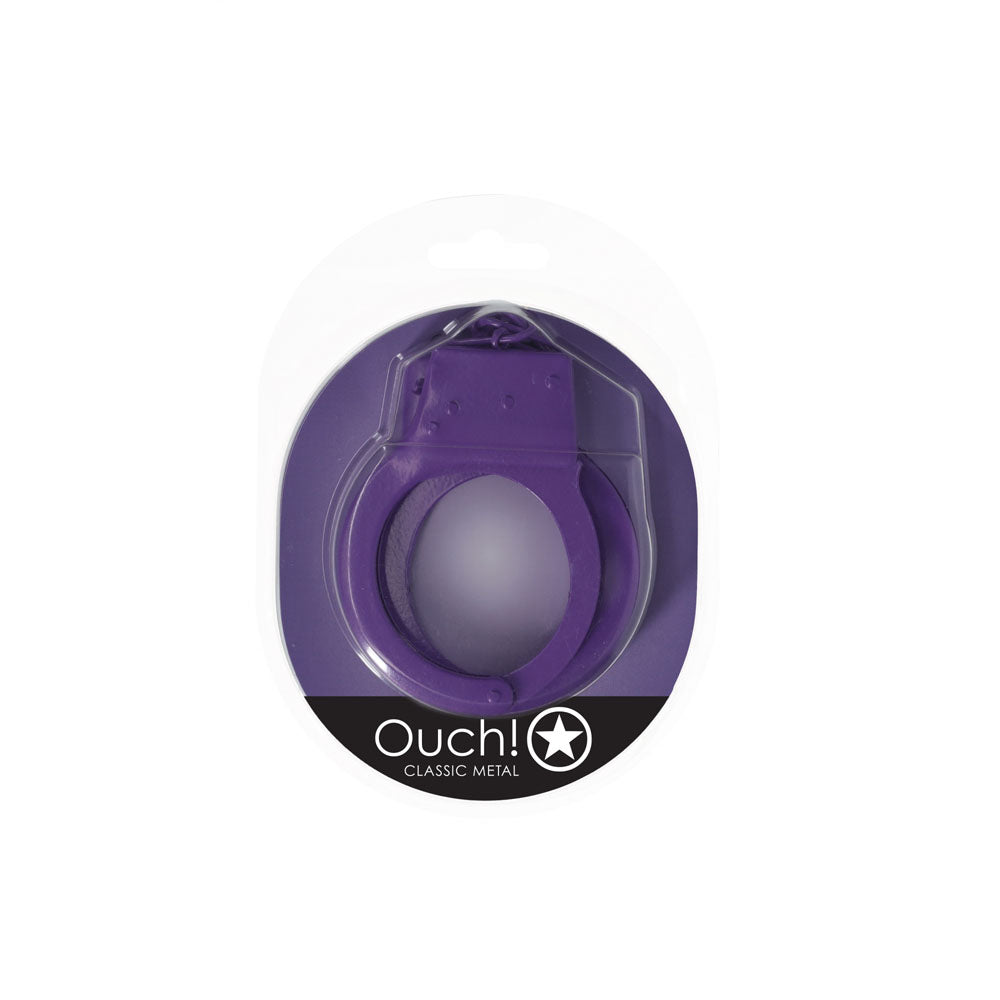 Shots Toys | OUCH! Classic Metal Cuffs - Purple