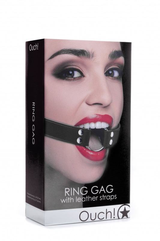 Shots Toys | OUCH! Ring Gag Black