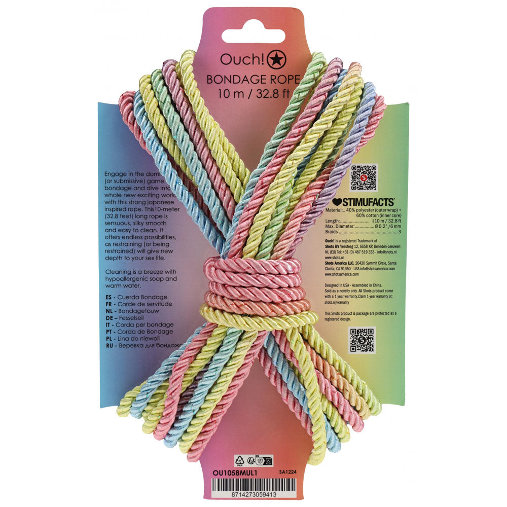 Shots Toys | OUCH! Bondage Rope 10M - Multicolour 1