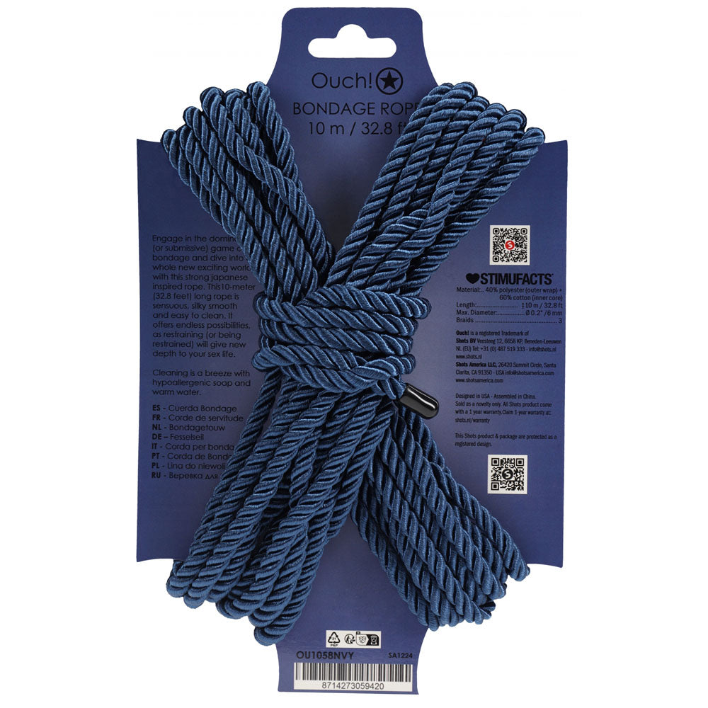 Shots Toys | OUCH! Bondage Rope 10M - Navy Blue