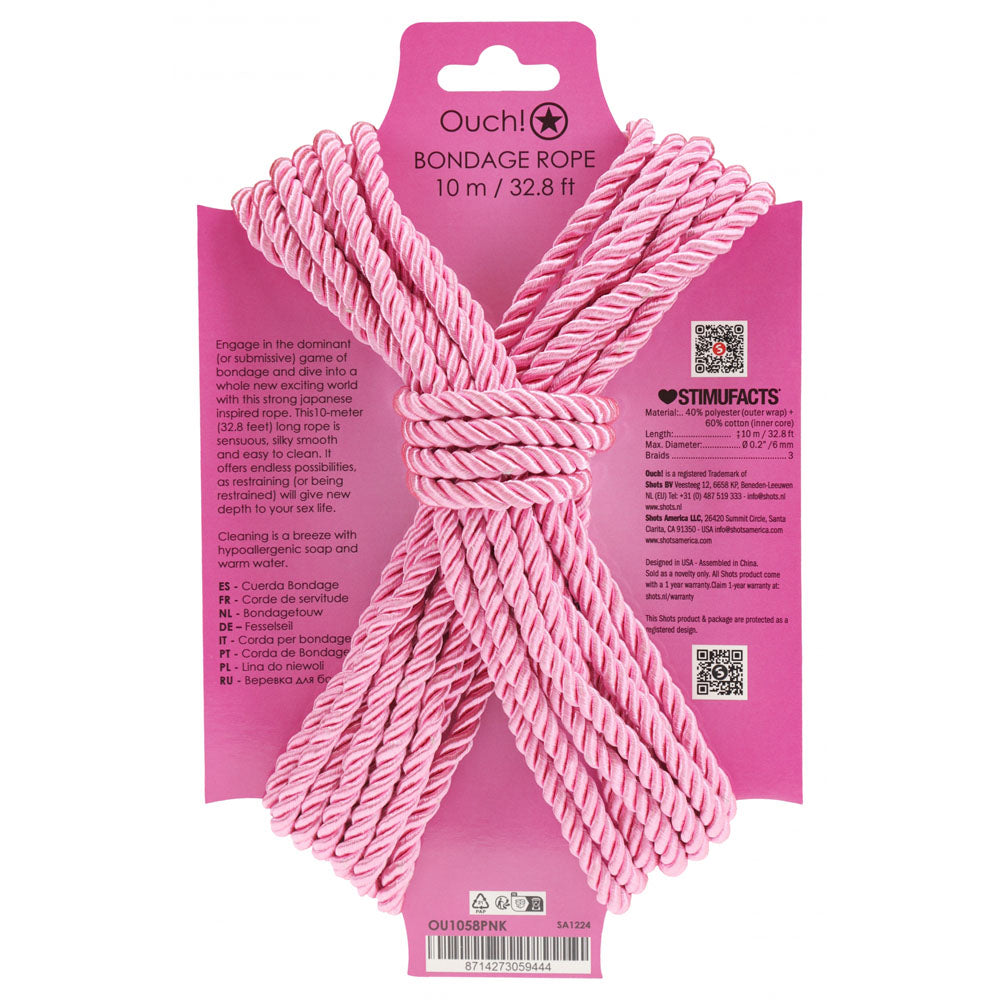 Shots Toys | OUCH! Bondage Rope 10M - Pink