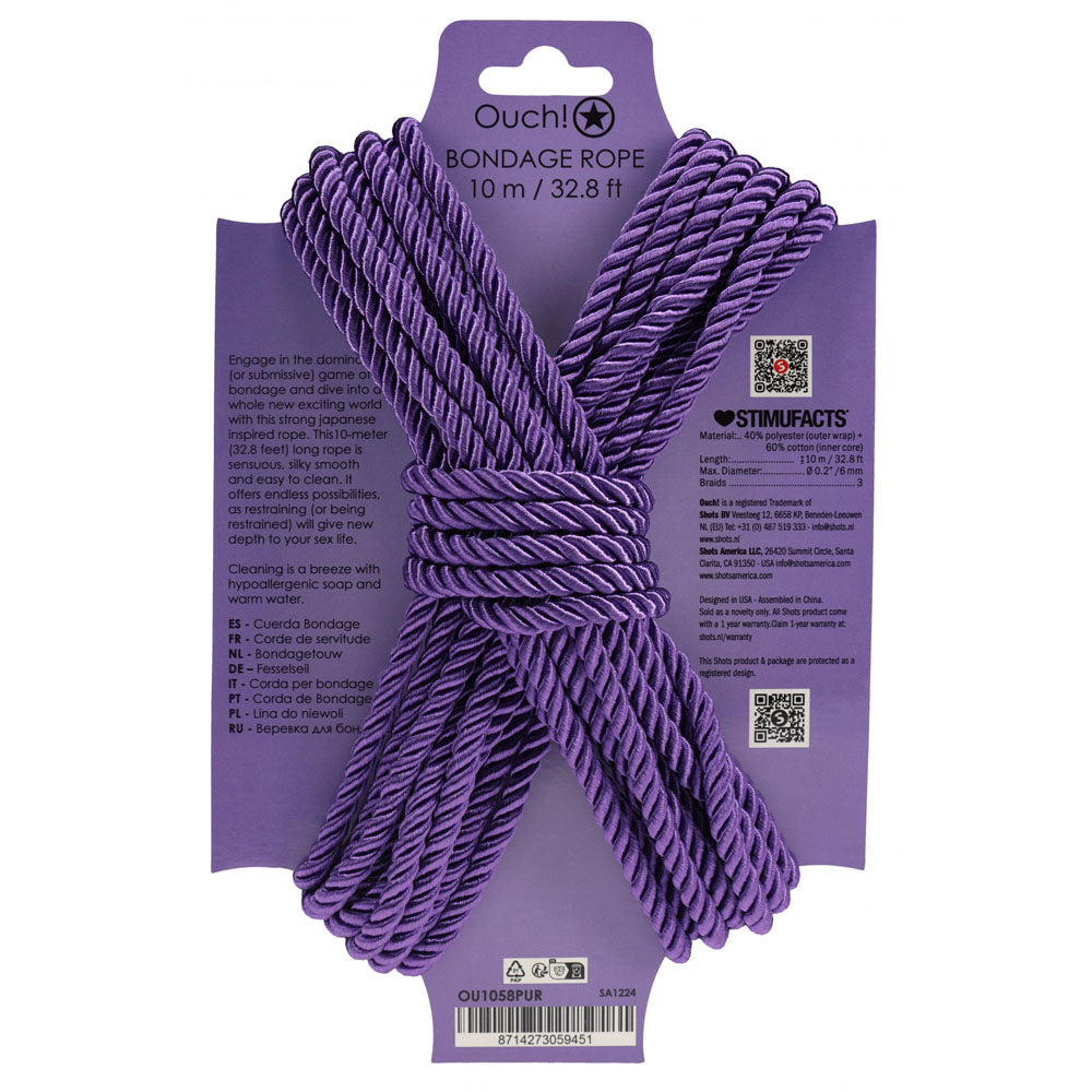 Shots Toys | OUCH! Bondage Rope 10M - Purple