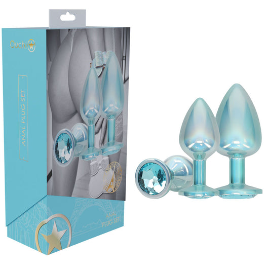 Shots Toys | OUCH! Paris Collection - Metal Anal Plug Set - Blue