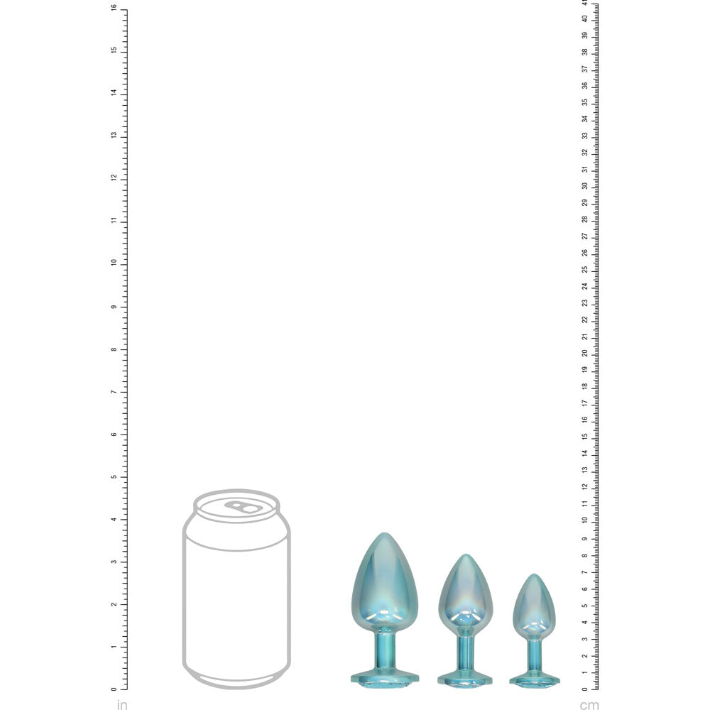 Shots Toys | OUCH! Paris Collection - Metal Anal Plug Set - Blue