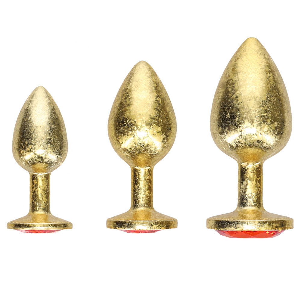 Shots Toys | OUCH! Milan Collection - Metal Anal Plug Set - Gold