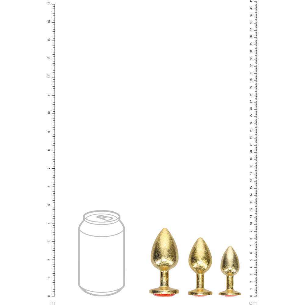 Shots Toys | OUCH! Milan Collection - Metal Anal Plug Set - Gold