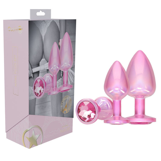 Shots Toys | OUCH! Paris Collection - Metal Anal Plug Set - Pink