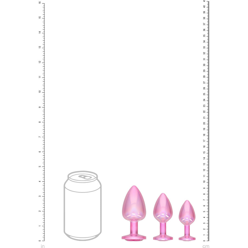 Shots Toys | OUCH! Paris Collection - Metal Anal Plug Set - Pink