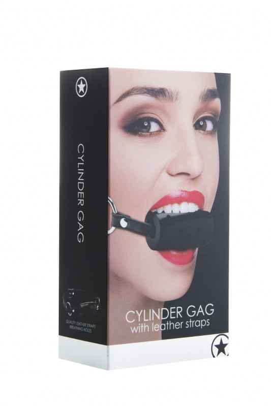 Shots Toys | OUCH! Cylinder Gag Black