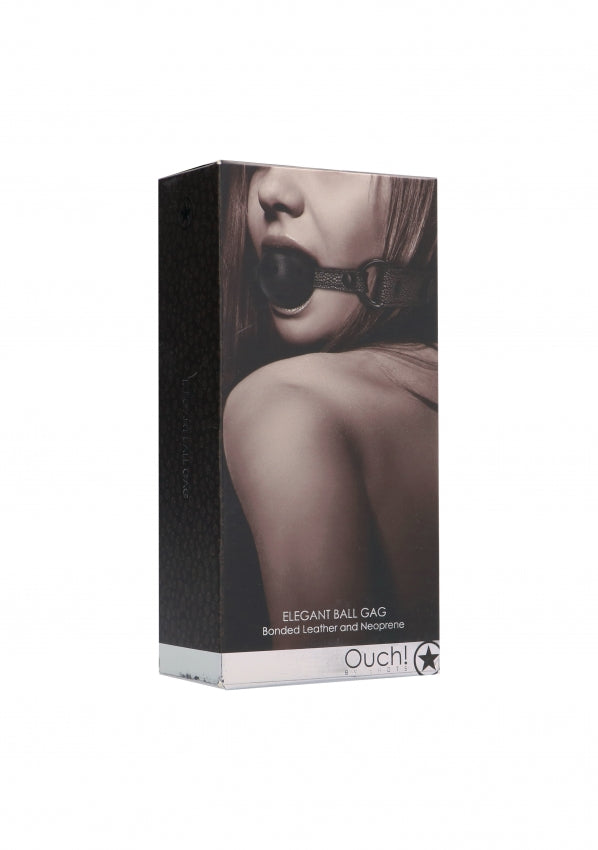 Shots Toys | OUCH! Elegant Ball Gag Titanium Grey