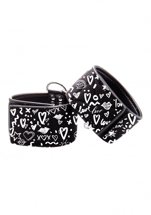 Shots Toys | Ouch! Printed Hand Cuffs Black