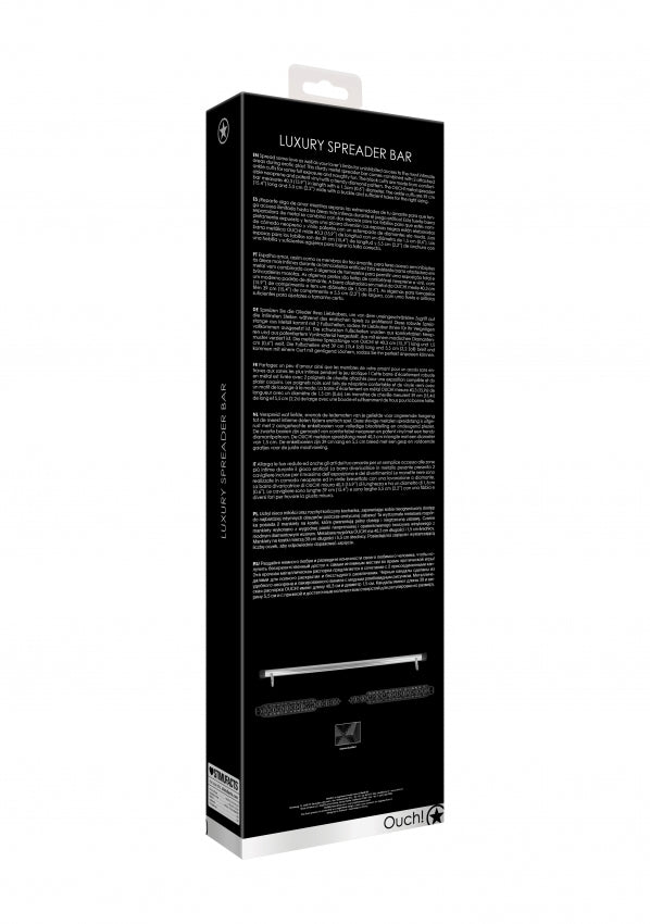 Shots Toys | Ouch! Luxury Spreader Bar Black