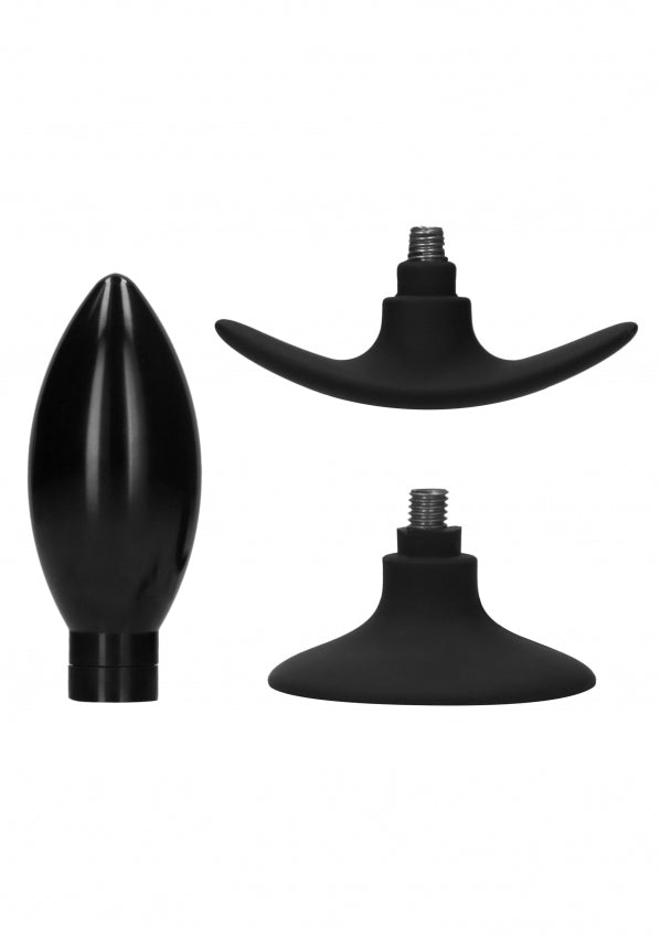 Shots Toys | OUCH! Interchangeable Butt Plug Set - Rounded Large Black