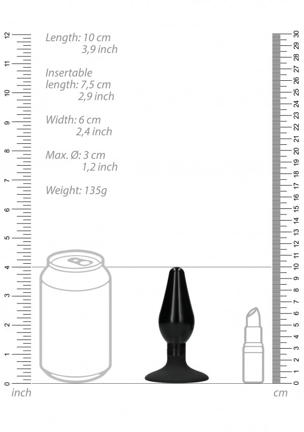 Shots Toys | OUCH! Interchangeable Butt Plug Set - Pointed Medium Black