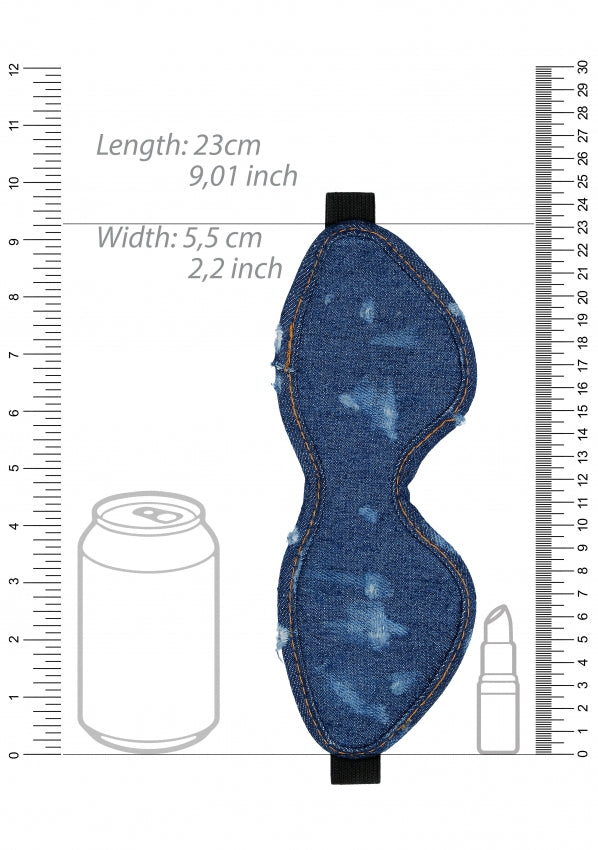 Shots Toys | Ouch! Denim Eye Mask - Blue