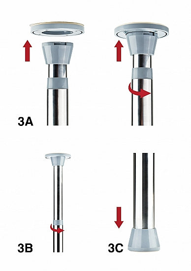 Shots Toys | Ouch! Dance Pole - Silver