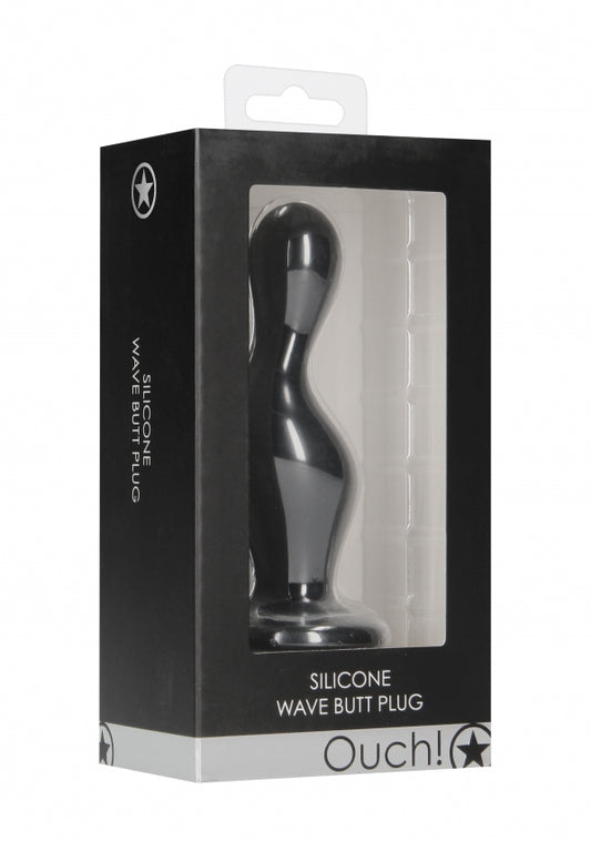 Shots Toys | OUCH! Wave Butt Plug - Black